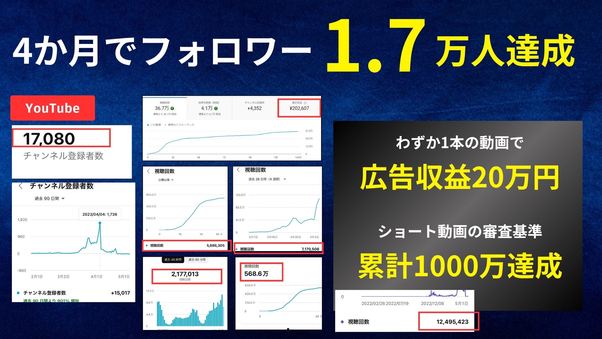 個人YouTube実績