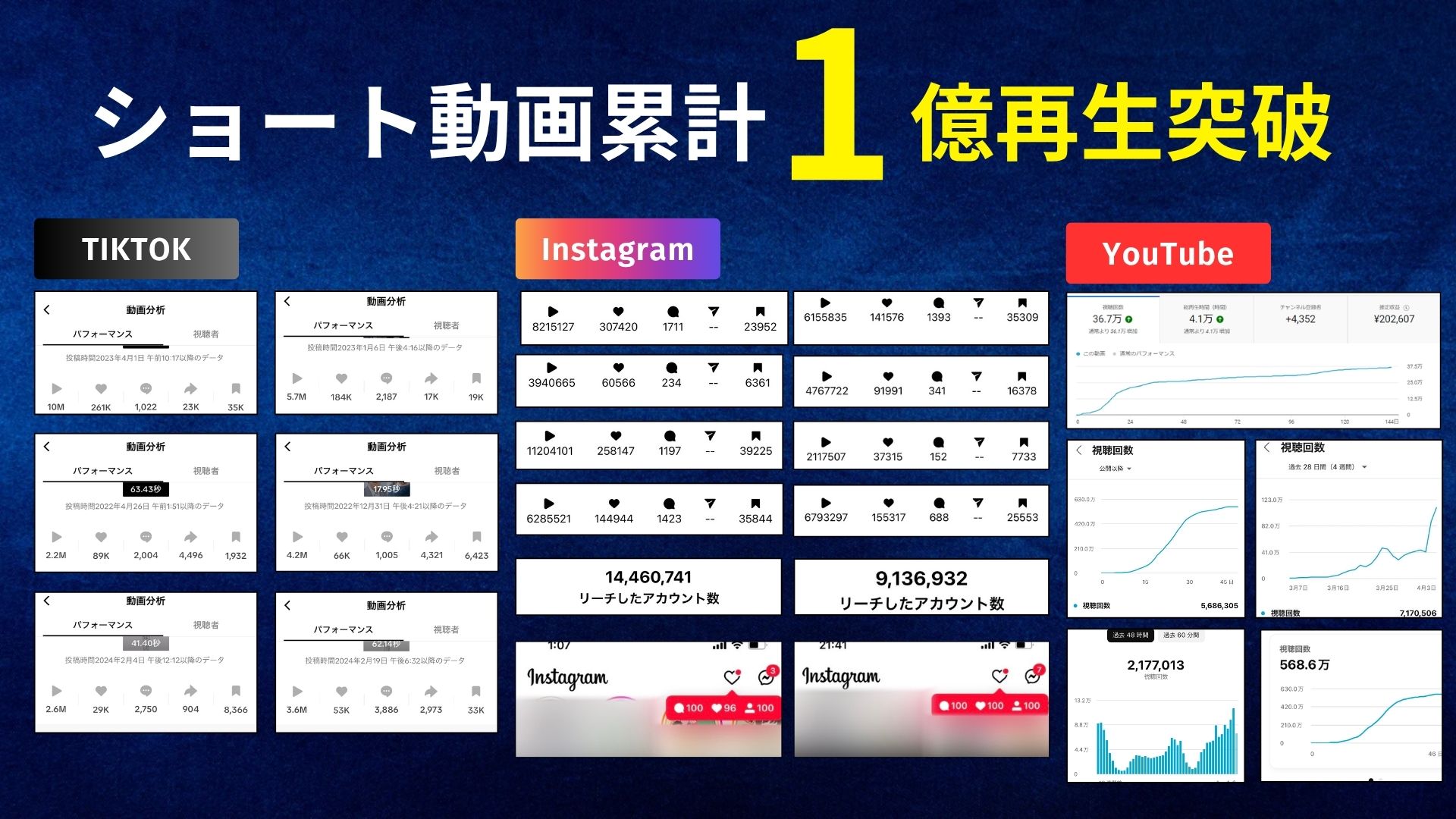 SNS累計再生数実績